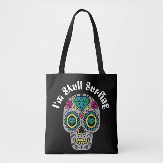 Versierde Abstracte Schedel Boodschappentas Tote Bag (Voorkant)