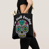 Versierde Abstracte Schedel Boodschappentas Tote Bag (Dichtbij)