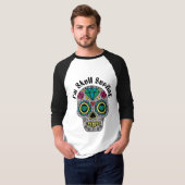 Versierde Abstracte Schedel T-Shirt (Voorkant volledig)