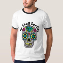 Versierde Abstracte Schedel T-Shirt