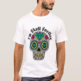 Versierde Abstracte Schedel T-Shirt