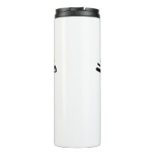 Versierde Abstracte Schedel Thermische Tumbler Thermosbeker (Achterkant)