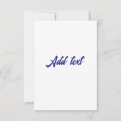 Versierde bloemige compositie bruiloft lijst kaart (Achterkant)