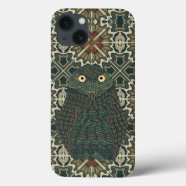 Versierde Burrowing Owl Gouden Bruine Aarde Tonen Case-Mate iPhone Case