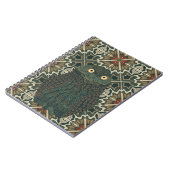 Versierde Burrowing Owl Gouden Bruine Aarde Tonen Notitieboek (Linkerzijde)