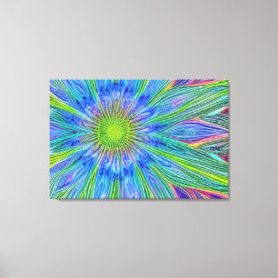 Versierde canvasprint met spanframe canvas afdruk