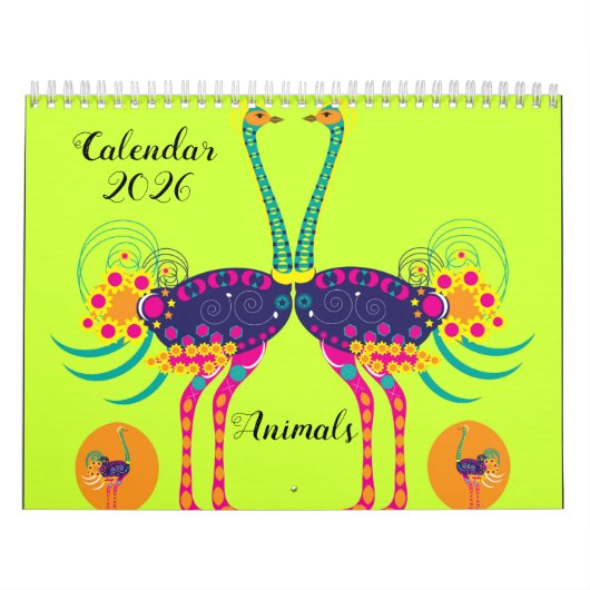 Versierde dieren kalender (Hoes)