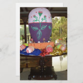 Versierde Easter Egg Art Print Briefpapier (Voorkant / Achterkant)