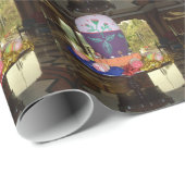 Versierde Easter Egg Art Print Cadeaupapier (Rol Hoek)