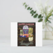 Versierde Easter Egg Art Print Feestdagenkaart (Staand voorkant)