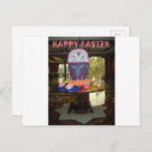 Versierde Easter Egg Art Print Feestdagenkaart (Voorkant / Achterkant)