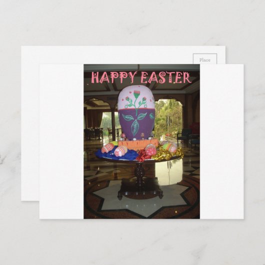 Versierde Easter Egg Art Print Feestdagenkaart (Voorkant / Achterkant)