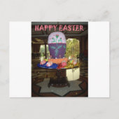 Versierde Easter Egg Art Print Feestdagenkaart (Voorkant)