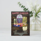 Versierde Easter Egg Art Print Feestdagenkaart (Staand voorkant)