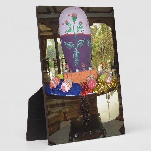 Versierde Easter Egg Art Print Fotoplaat (Zijkant)