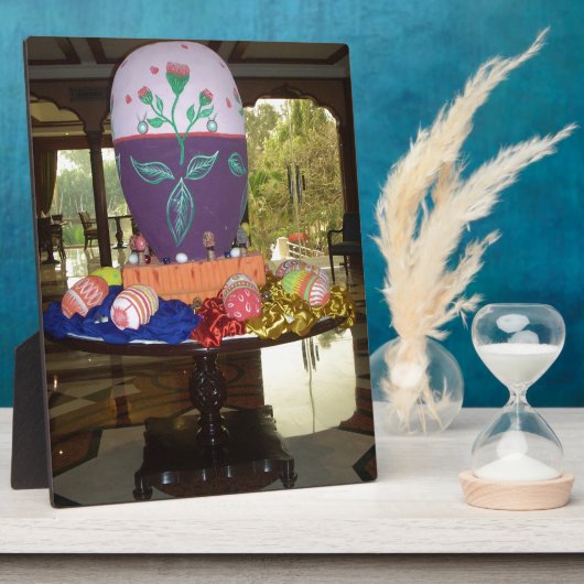 Versierde Easter Egg Art Print Fotoplaat (Zijkant)