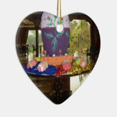 Versierde Easter Egg Art Print Keramisch Ornament (Rechts)