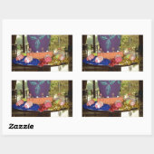 Versierde Easter Egg Art Print Rechthoekige Sticker (Vel)