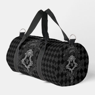 Versierde Gotische Gepersonaliseerde Monogram Init Plunjezak