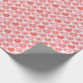 Versierde harten cadeaupapier (Hoek)