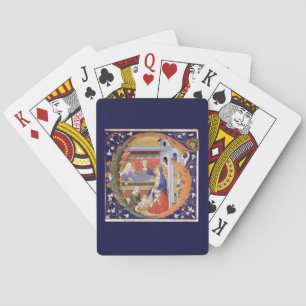 Versierde Initiaal G Pokerkaarten
