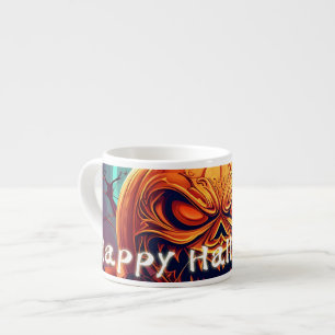 Versierde Jack-o-Lantern Gedraaide Tak Halloween Espresso Kop