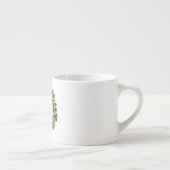 Versierde Kerst Festieve Krans Espresso Kop (Rechts)