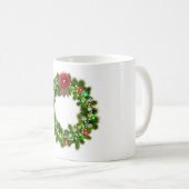 Versierde Kerst Festieve Krans Koffiemok (Voorkant rechts)