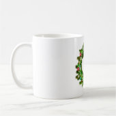Versierde Kerst Festieve Krans Koffiemok (Links)