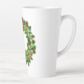 Versierde Kerst Festieve Krans Latte Mok (Rechts)