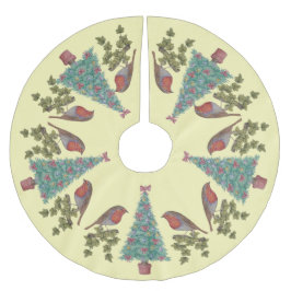 versierde kerstbomen met ivoren en robins kerstboom rok