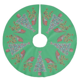 versierde kerstbomen met ivoren en robins kerstboom rok