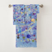 Versierde Kerstboom Bad Handdoek Set (Insitu)