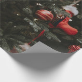 Versierde Kerstboom Cadeaupapier (Hoek)