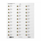 Versierde Kerstboom, Etiket (Full Sheet)