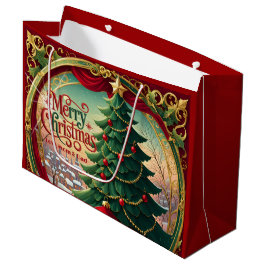Versierde Kerstboom Groot Cadeauzakje