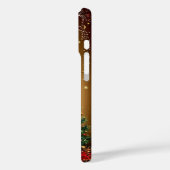 Versierde kerstboom in een winters landschap Case-Mate iPhone case (Achterkant / Links)