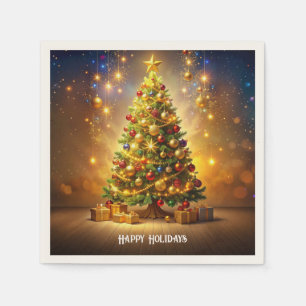 Versierde Kerstboom Servetten