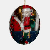 Versierde Kerstman Kerstkunst Print/Design Keramisch Ornament (Rechts)