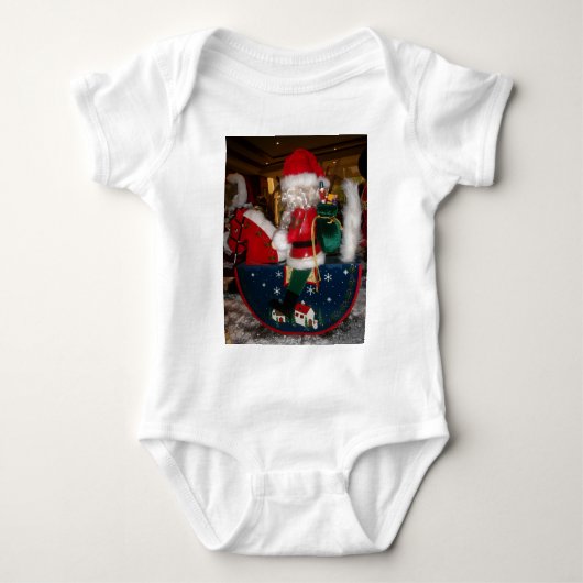 Versierde Kerstman Kerstkunst Print/Design Romper (Voorkant)