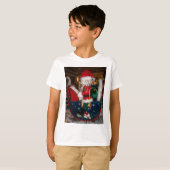 Versierde Kerstman Kerstkunst Print/Design T-shirt (Voorkant volledig)