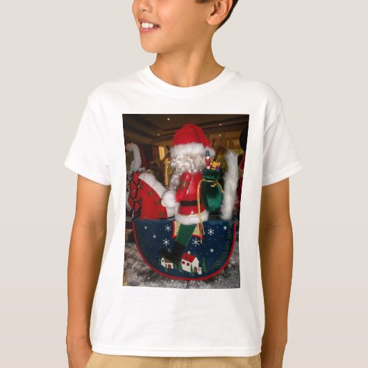 Versierde Kerstman Kerstkunst Print/Design T-shirt (Voorkant)