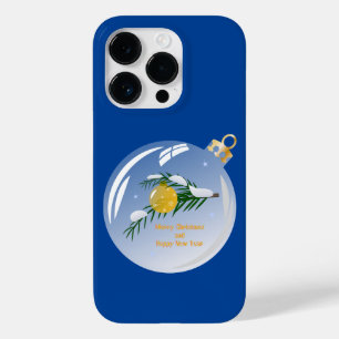 Versierde kersttak in glazen kerstbal Case-Mate iPhone 14 pro hoesje