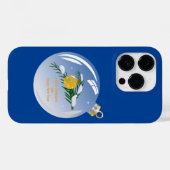 Versierde kersttak in glazen kerstbal Case-Mate iPhone case (Achterkant (horizontaal))