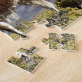 Versierde lamakudde in de Puna, Andesgebergte 2 Legpuzzel (Zijkant)