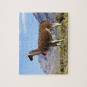 Versierde lamakudde in de Puna, Andesgebergte 2 Legpuzzel (Verticaal)
