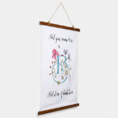  versierde letter B Hangend Wandkleed (Gebogen)