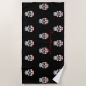 Versierde Menselijke Schedel Kunst Thunder_Cove Strandlaken (Voorkant)