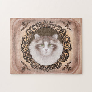 Versierde Noorse kat legpuzzel