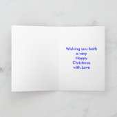 Versierde Outdoor Kerstboom-Grootouders Feestdagen Kaart (Binnen)